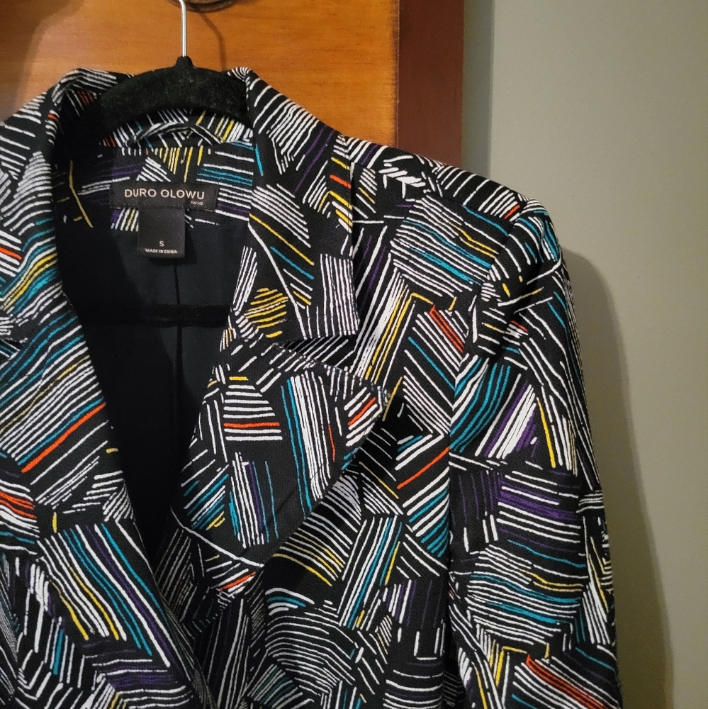 Duro Olowu Artsy Trendy Trench Coat Size Small - Picture 4 of 15
